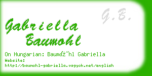 gabriella baumohl business card